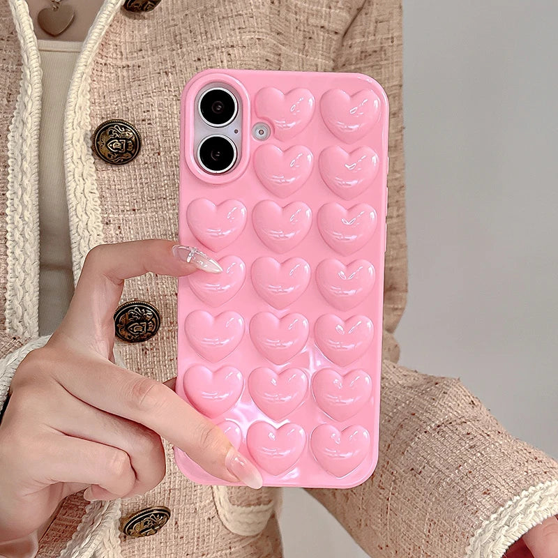 BubbleHeart Bliss - iPhone Case